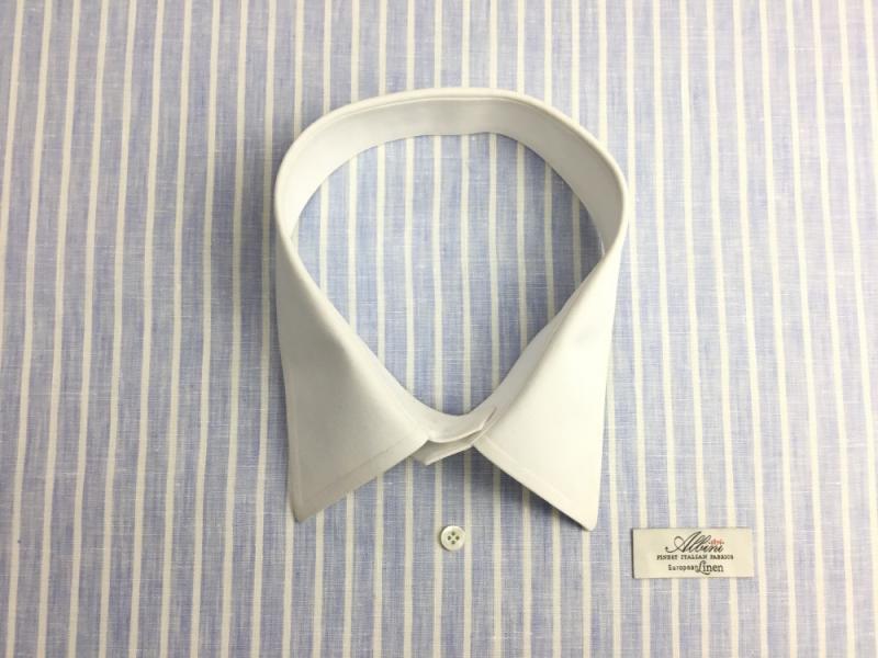 【ALBINI】水×白/ストライプ/リネン