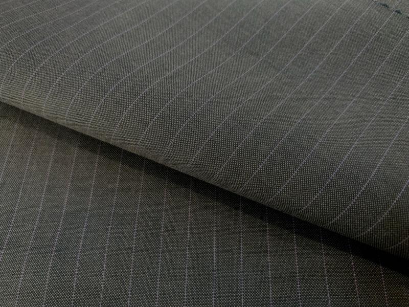 【在庫SALE】Tollegno/春夏向け/Super120's/茶×紫/ストライプ